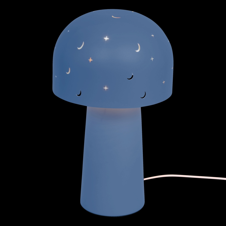 Atmosphera - Bērnu galda lampa STARRY MUSHROOM 1xE14/25W/230V zila
