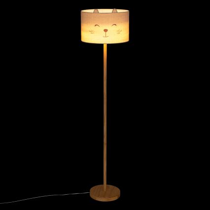 Atmosphera - Bērnu grīdas lampa FÉLIX 1xE27/40W/230V (kaķis)