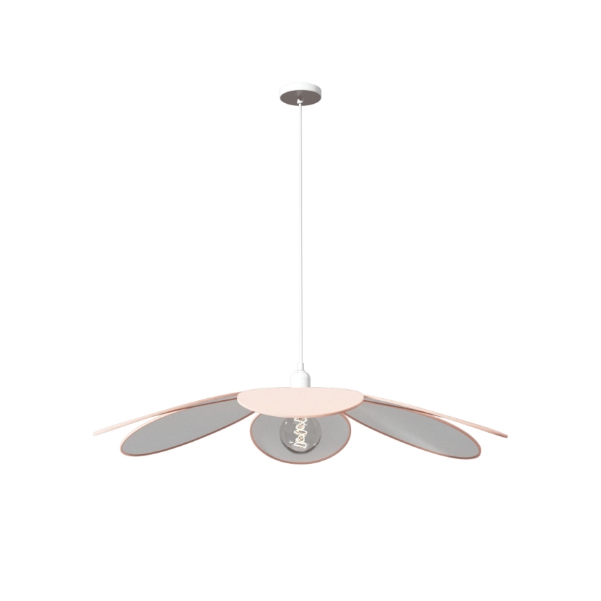 Atmosphera - bērnu lustra uz vada PETAL 1xE27/40W/230V Ø 64 cm rozā
