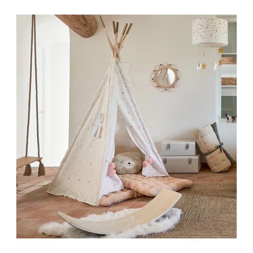 Atmosphera - Bērnu sienas spogulis CAMPAIN Ø 38 cm rotangs