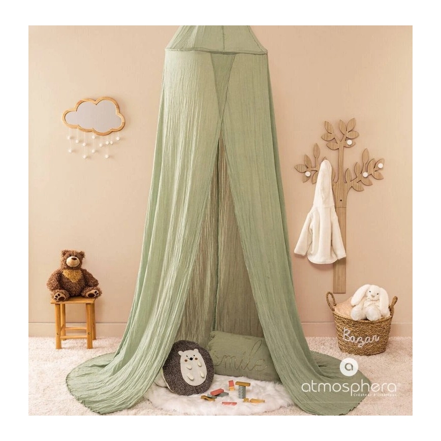 Atmosphera - Bērnu sienas spogulis CLOUD 40x36 cm no kaučuka koka