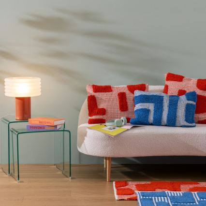 Atmosphera - Galda lampa ASTI 1xE27/60W/230V ķieģeļu krāsā