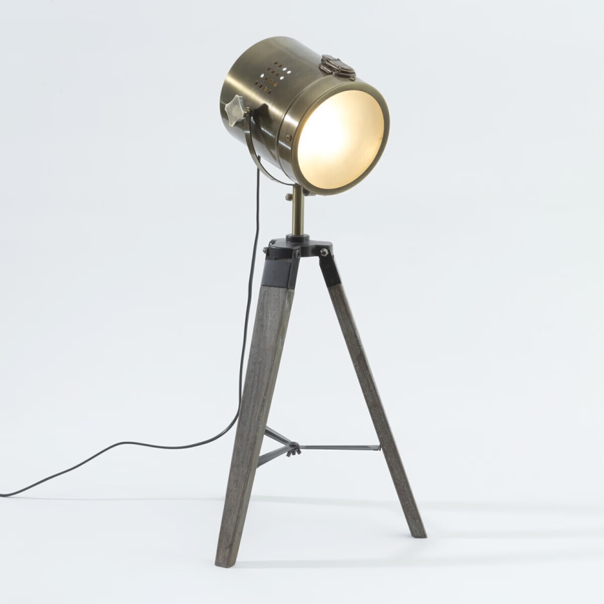 Atmosphera - Galda lampa EBOR 1xE14/25W/230V priede/misiņš