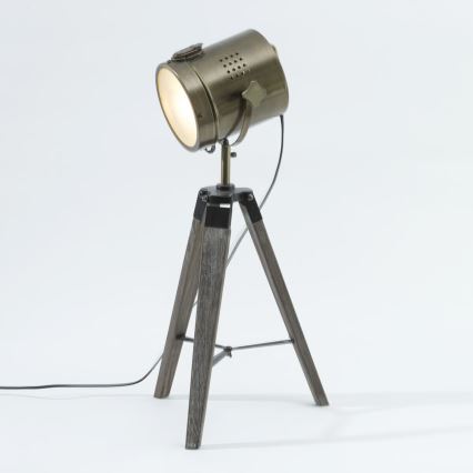 Atmosphera - Galda lampa EBOR 1xE14/25W/230V priede/misiņš