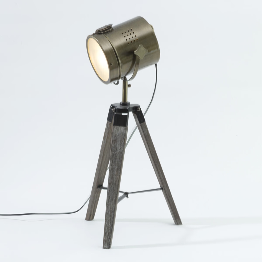 Atmosphera - Galda lampa EBOR 1xE14/25W/230V priede/misiņš