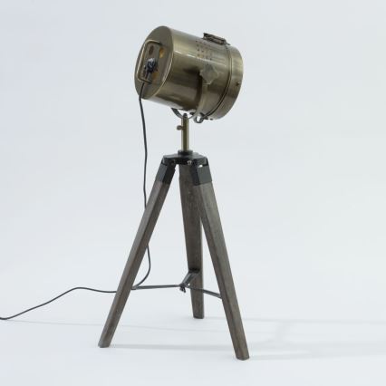 Atmosphera - Galda lampa EBOR 1xE14/25W/230V priede/misiņš