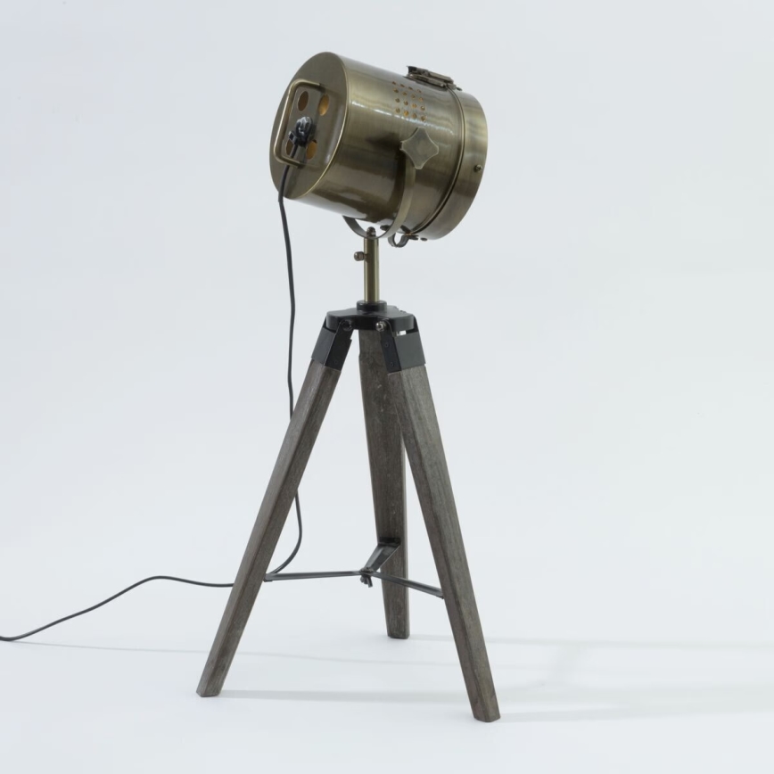 Atmosphera - Galda lampa EBOR 1xE14/25W/230V priede/misiņš