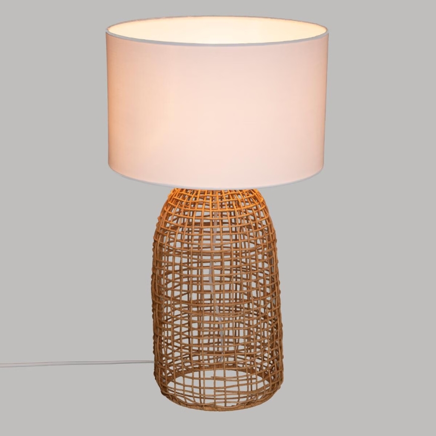 Atmosphera - Galda lampa KARLA 1xE27/25W/230V rotanga
