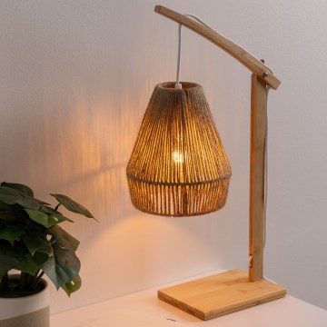 Atmosphera - Galda lampa KARLA 1xE27/40W/230V bambusa