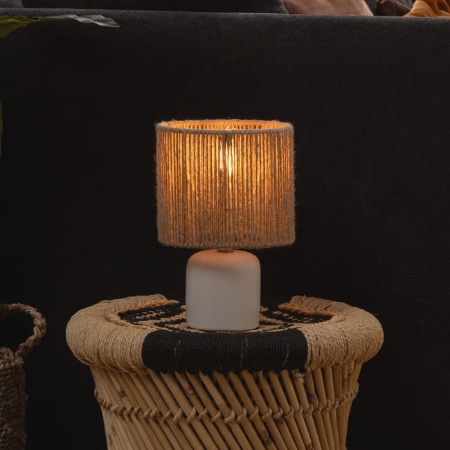 Atmosphera - Galda lampa KOBY 1xE14/40W/230V balta