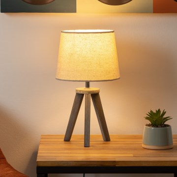 Atmosphera - Galda lampa MINI 1xE14/25W/230V priede/bēša