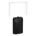 Atmosphera - Galda lampa MONIA 1xE14/60W/230V melna/balta
