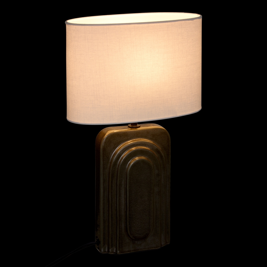 Atmosphera - Galda lampa MONIA 1xE14/60W/230V melna/balta