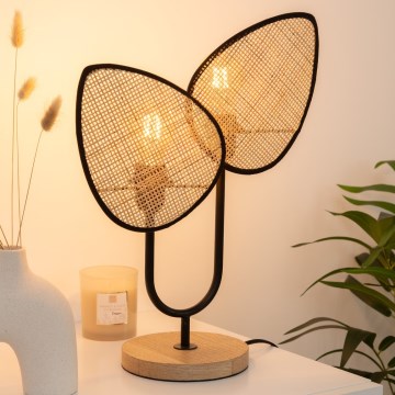 Atmosphera - Galda lampa OLME 1xE27/40W/230V rotanga