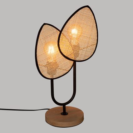Atmosphera - Galda lampa OLME 1xE27/40W/230V rotanga