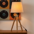 Atmosphera - Galda lampa RUNO 1xE27/25W/230V bambusa/krēmkrāsa