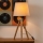 Atmosphera - Galda lampa RUNO 1xE27/25W/230V bambusa/krēmkrāsa
