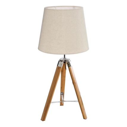 Atmosphera - Galda lampa RUNO 1xE27/25W/230V bambusa/krēmkrāsa