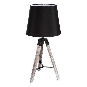 Atmosphera - Galda lampa RUNO 1xE27/25W/230V koks/melna