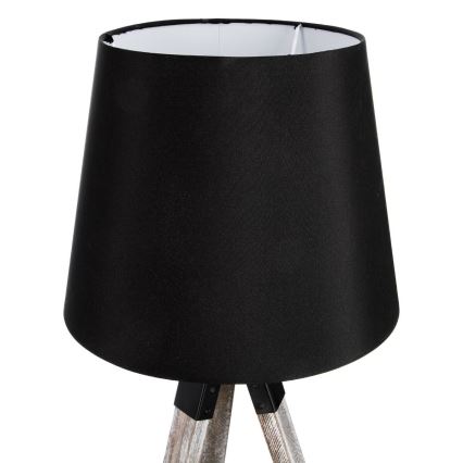 Atmosphera - Galda lampa RUNO 1xE27/25W/230V koks/melna