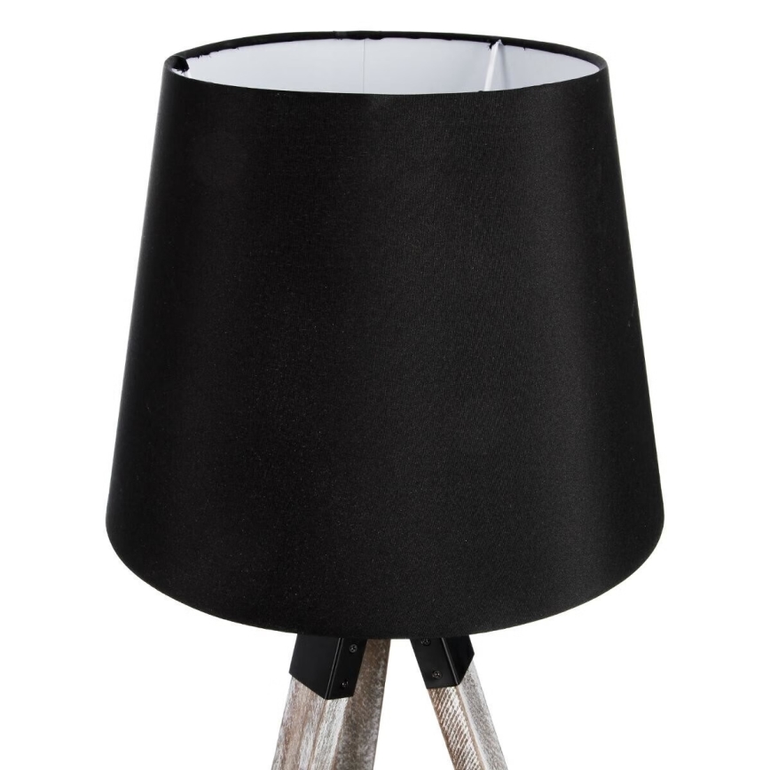Atmosphera - Galda lampa RUNO 1xE27/25W/230V koks/melna