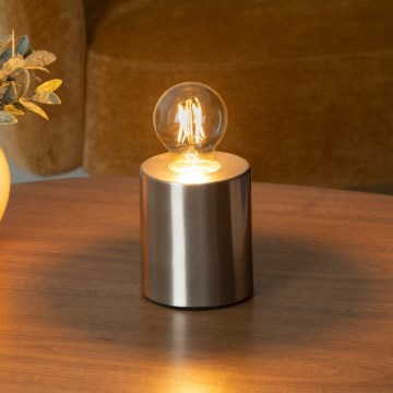 Atmosphera - Galda lampa SABA 1xE27/40W/230V sudraba