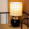 Atmosphera - Galda lampa TIMÉO 1xE14/60W/230V melna/balta