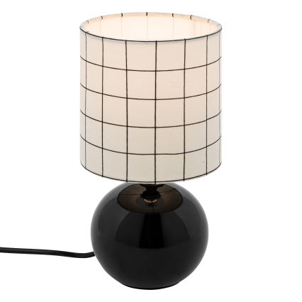 Atmosphera - Galda lampa TIMÉO 1xE14/60W/230V melna/balta