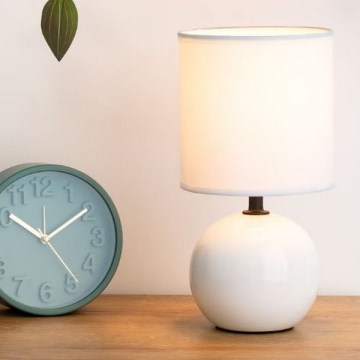Atmosphera - Galda lampa TIMÉO 1xE14/60W/230V spīdīgi balta