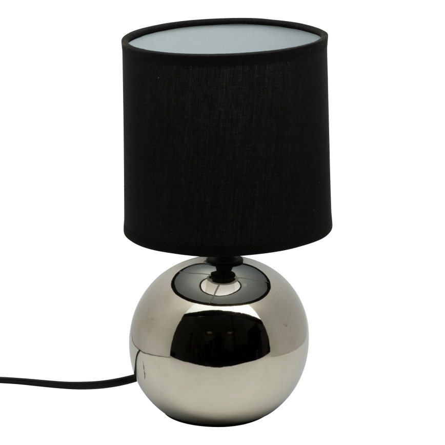 Atmosphera - Galda lampa TIMÉO 1xE14/60W/230V spīdīgi hromēts/melna