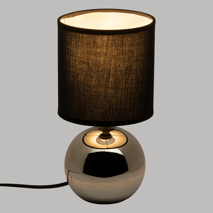 Atmosphera - Galda lampa TIMÉO 1xE14/60W/230V spīdīgi hromēts/melna