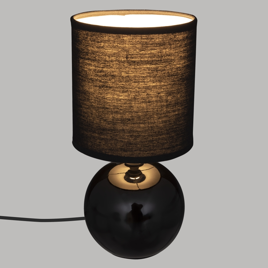 Atmosphera - Galda lampa TIMÉO 1xE14/60W/230V spīdīgi melna
