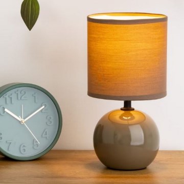 Atmosphera - Galda lampa TIMÉO 1xE14/60W/230V taupe