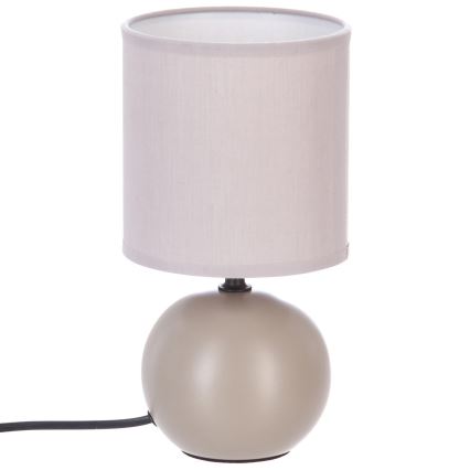 Atmosphera - Galda lampa TIMÉO 1xE14/60W/230V taupe/krēmkrāsa