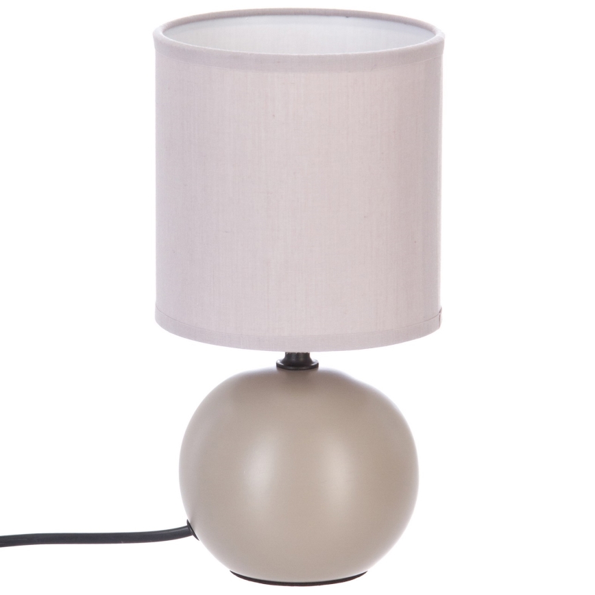 Atmosphera - Galda lampa TIMÉO 1xE14/60W/230V taupe/krēmkrāsa