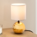 Atmosphera - Galda lampa TIMÉO 1xE14/60W/230V zelta/balta