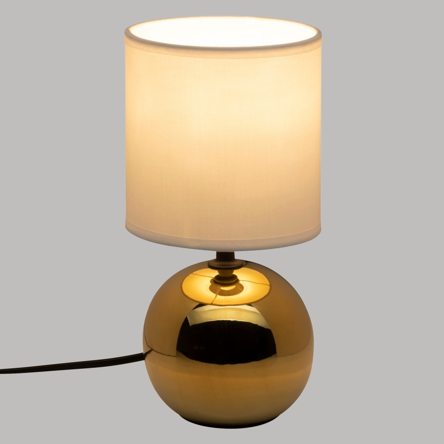 Atmosphera - Galda lampa TIMÉO 1xE14/60W/230V zelta/balta