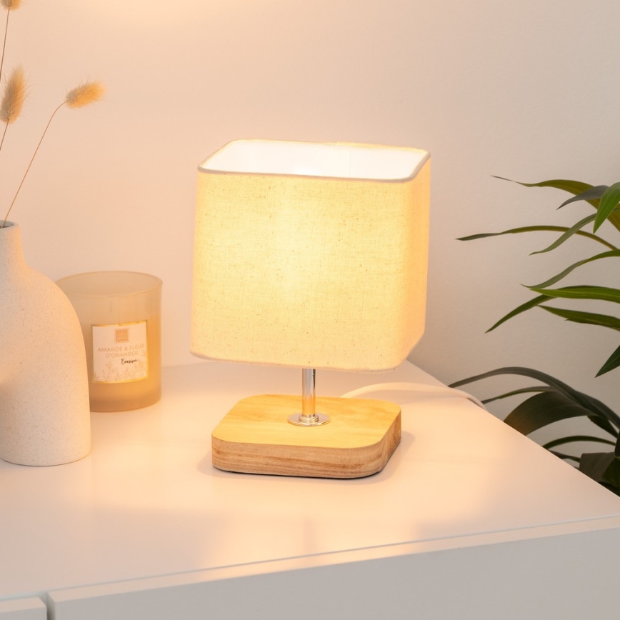 Atmosphera - Galda lampa TOXEY 1xE14/25W/230V priede/bēša