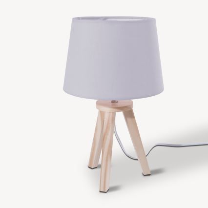 Atmosphera - Galda lampa TRIPOD 1xE14/40W/230V priede/pelēka