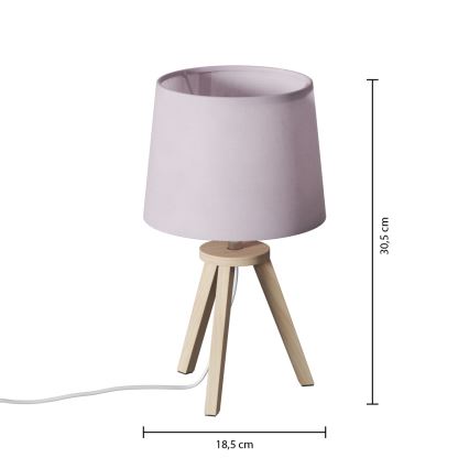 Atmosphera - Galda lampa TRIPOD 1xE14/40W/230V priede/rozā
