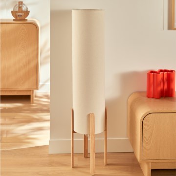Atmosphera - Grīdas lampa KEYAH 1xE27/25W/230V kaučuka koks