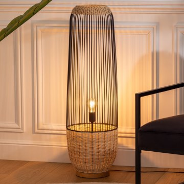 Atmosphera - Grīdas stāvlampa ANEA 1xE27/40W/230V rotanga/dižskābardis
