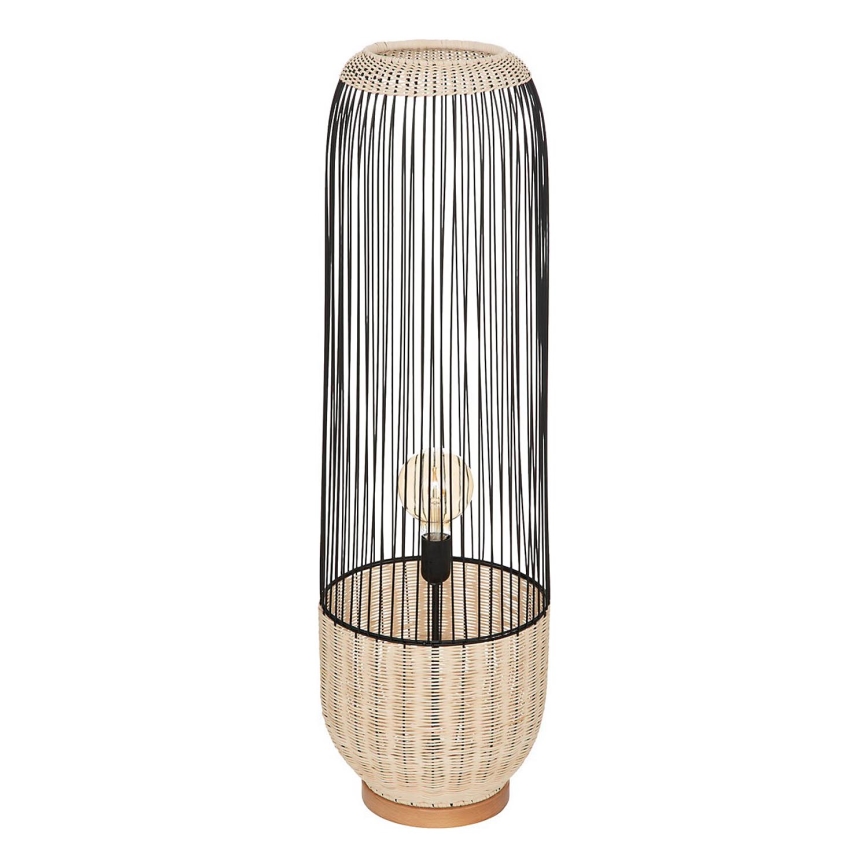 Atmosphera - Grīdas stāvlampa ANEA 1xE27/40W/230V rotanga/dižskābardis
