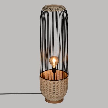 Atmosphera - Grīdas stāvlampa ANEA 1xE27/40W/230V rotanga/dižskābardis