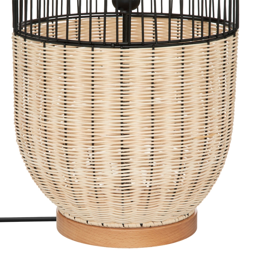 Atmosphera - Grīdas stāvlampa ANEA 1xE27/40W/230V rotanga/dižskābardis