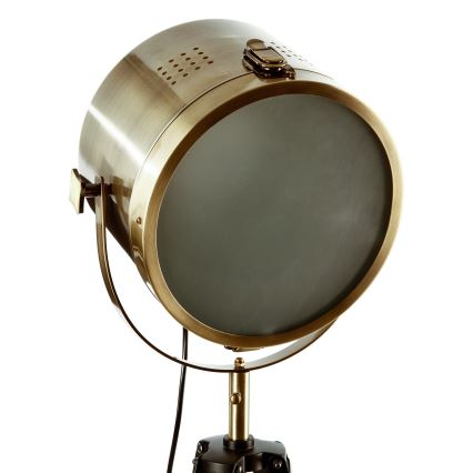 Atmosphera - Grīdas stāvlampa EBOR 1xE27/25W/230V priede/misiņš