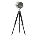 Atmosphera - Grīdas stāvlampa EBOR 1xE27/25W/230V priede/spīdīgi hromēts