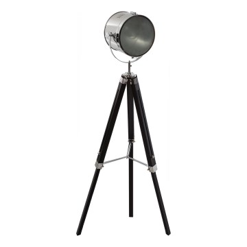 Atmosphera - Grīdas stāvlampa EBOR 1xE27/25W/230V priede/spīdīgi hromēts