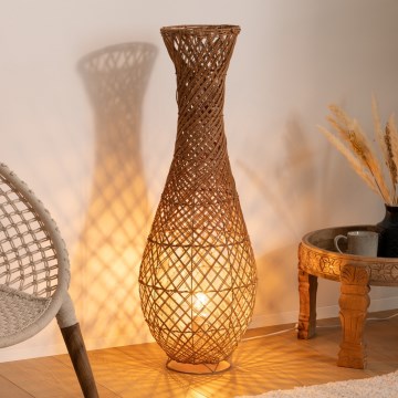 Atmosphera - Grīdas stāvlampa ELOISE 1xE27/40W/230V rotanga