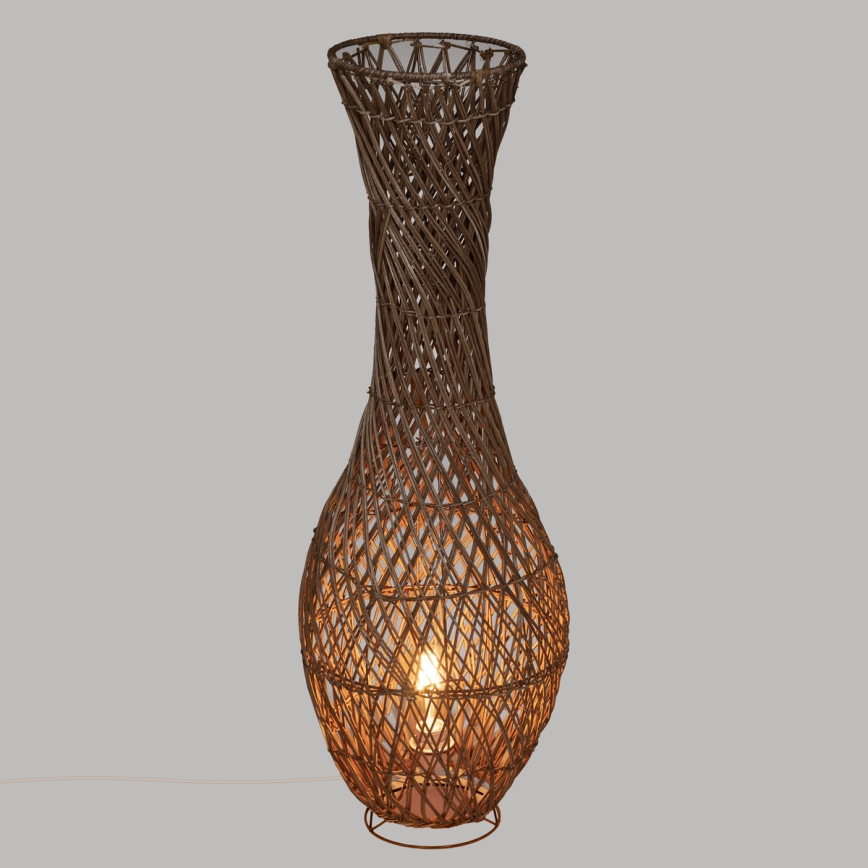 Atmosphera - Grīdas stāvlampa ELOISE 1xE27/40W/230V rotanga
